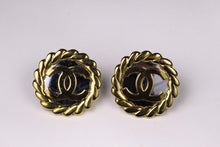 Chanel Fall 1991 Runway Logo disc earrings