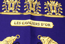 HERMÈS scarf “Les Cavaliers D'Or” by Vladimir Rybaltchenko