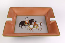 Hermès horses ashtray porcelain oriental theme
