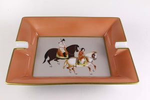 Hermès horses ashtray porcelain oriental theme