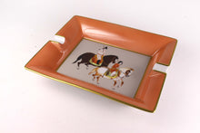 Hermès horses ashtray porcelain oriental theme