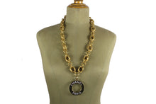 Chanel Fall 1991 Runway Logo disc necklace