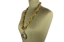 Chanel Fall 1991 Runway Logo disc necklace