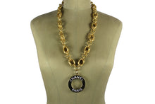Chanel Fall 1991 Runway Logo disc necklace