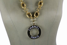 Chanel Fall 1991 Runway Logo disc necklace