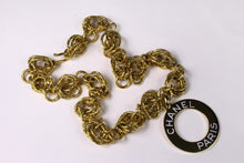 Chanel Fall 1991 Runway Logo disc necklace