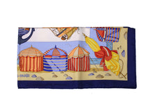 HERMÈS scarf “Charmes des Plages Normandes” by Loic Dubigeon
