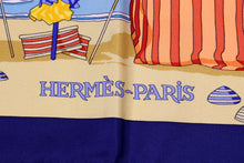 HERMÈS scarf “Charmes des Plages Normandes” by Loic Dubigeon