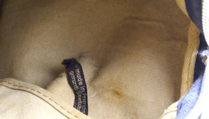 CHRISTIAN DIOR blue logo Dior Oblique canvas Boston bag