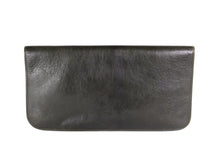 CHRISTIAN DIOR foldable envelope green leather clutch bag