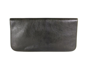 CHRISTIAN DIOR foldable envelope green leather clutch bag