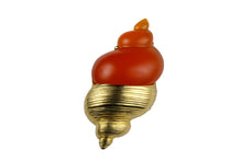 CHRISTIAN DIOR large shell brooch pendant