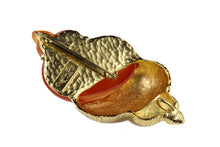 CHRISTIAN DIOR large shell brooch pendant