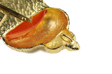 CHRISTIAN DIOR large shell brooch pendant