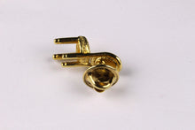 CHRISTIAN DIOR gold plated chair pin