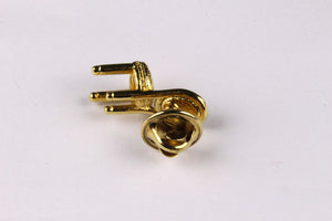 CHRISTIAN DIOR gold plated chair pin