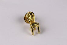 CHRISTIAN DIOR gold plated chair pin