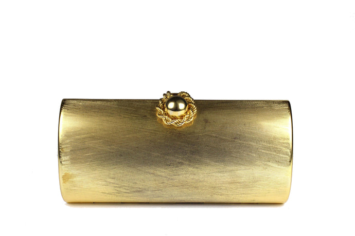 RODO brushed aged gold clutch purse
