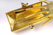 RODO brushed aged gold clutch purse