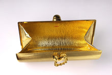 RODO brushed aged gold clutch purse