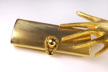 RODO brushed aged gold clutch purse