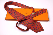 HERMÈS red ladybug silk tie