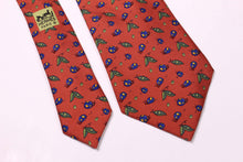 HERMÈS red ladybug silk tie