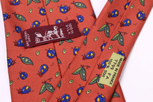 HERMÈS red ladybug silk tie