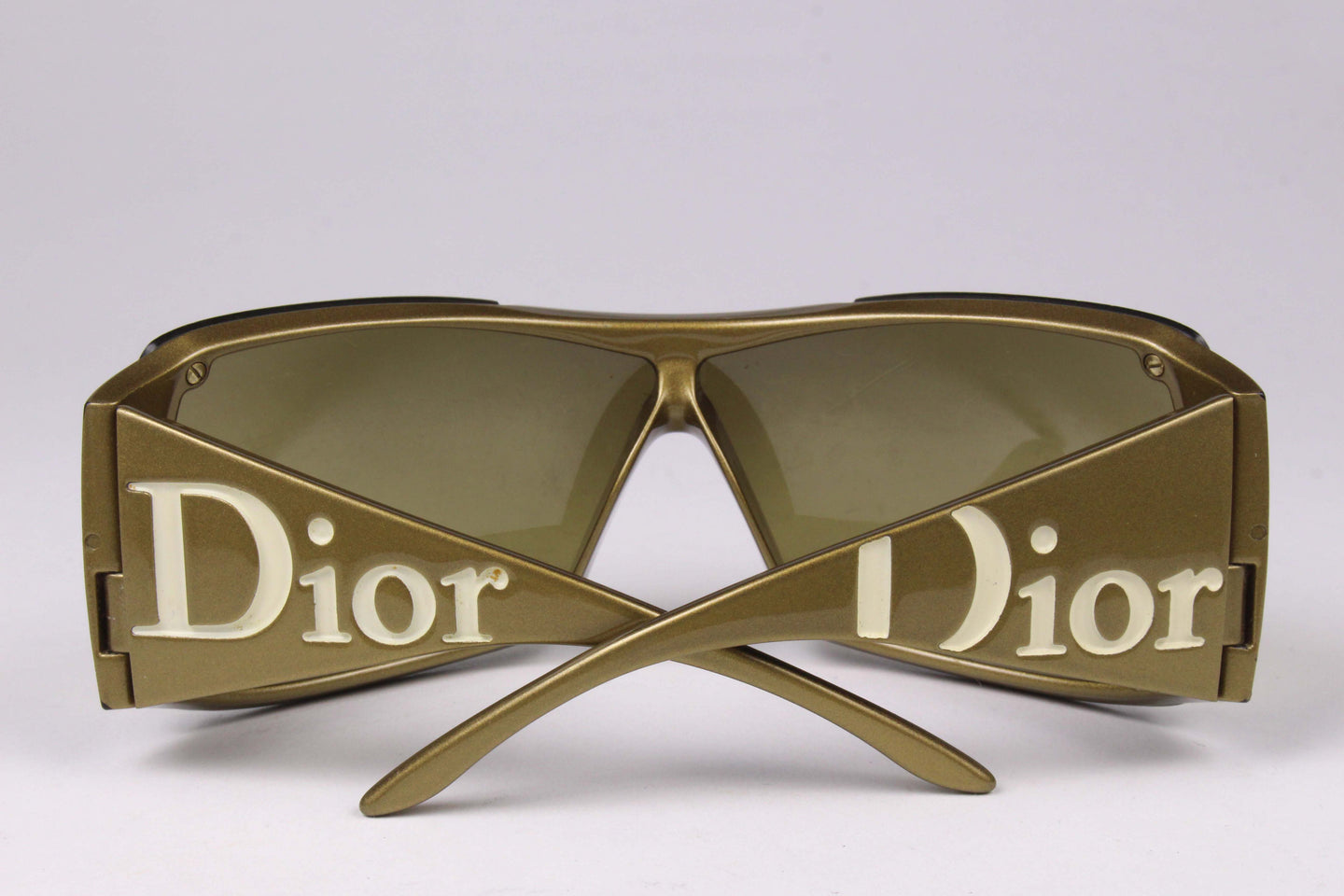 CHRISTIAN DIOR 2000's gold sunglasses Overshine 2