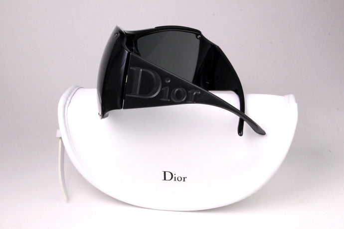 CHRISTIAN DIOR 2000's black sunglasses Overshine 1