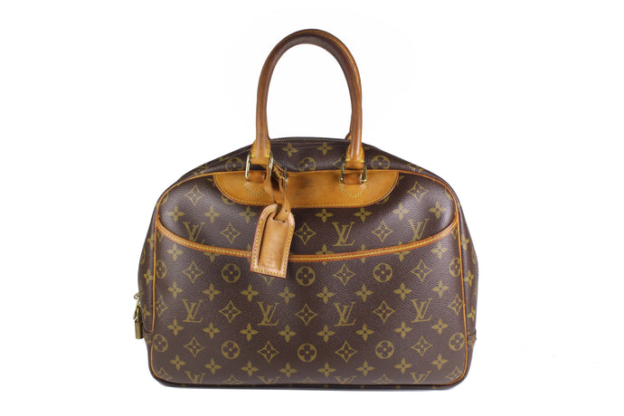 LOUIS VUITTON Deauville brown monogram canvas bag