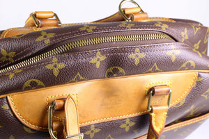 LOUIS VUITTON Deauville brown monogram canvas bag