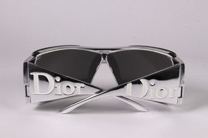 CHRISTIAN DIOR 2000's silver sunglasses Overshine 2