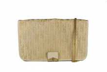 CHRISTIAN DIOR Oblique beige canvas shoulder bag