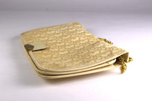 CHRISTIAN DIOR Oblique beige canvas shoulder bag