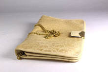 CHRISTIAN DIOR Oblique beige canvas shoulder bag