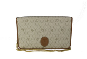 CHRISTIAN DIOR honeycomb canvas shoulder bag