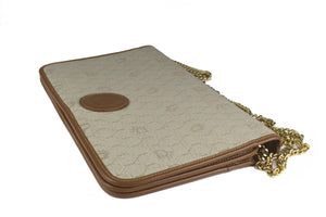 CHRISTIAN DIOR honeycomb canvas shoulder bag