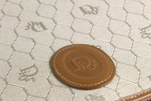 CHRISTIAN DIOR honeycomb canvas shoulder bag