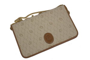 CHRISTIAN DIOR honeycomb canvas shoulder bag