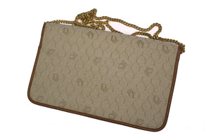CHRISTIAN DIOR honeycomb canvas shoulder bag