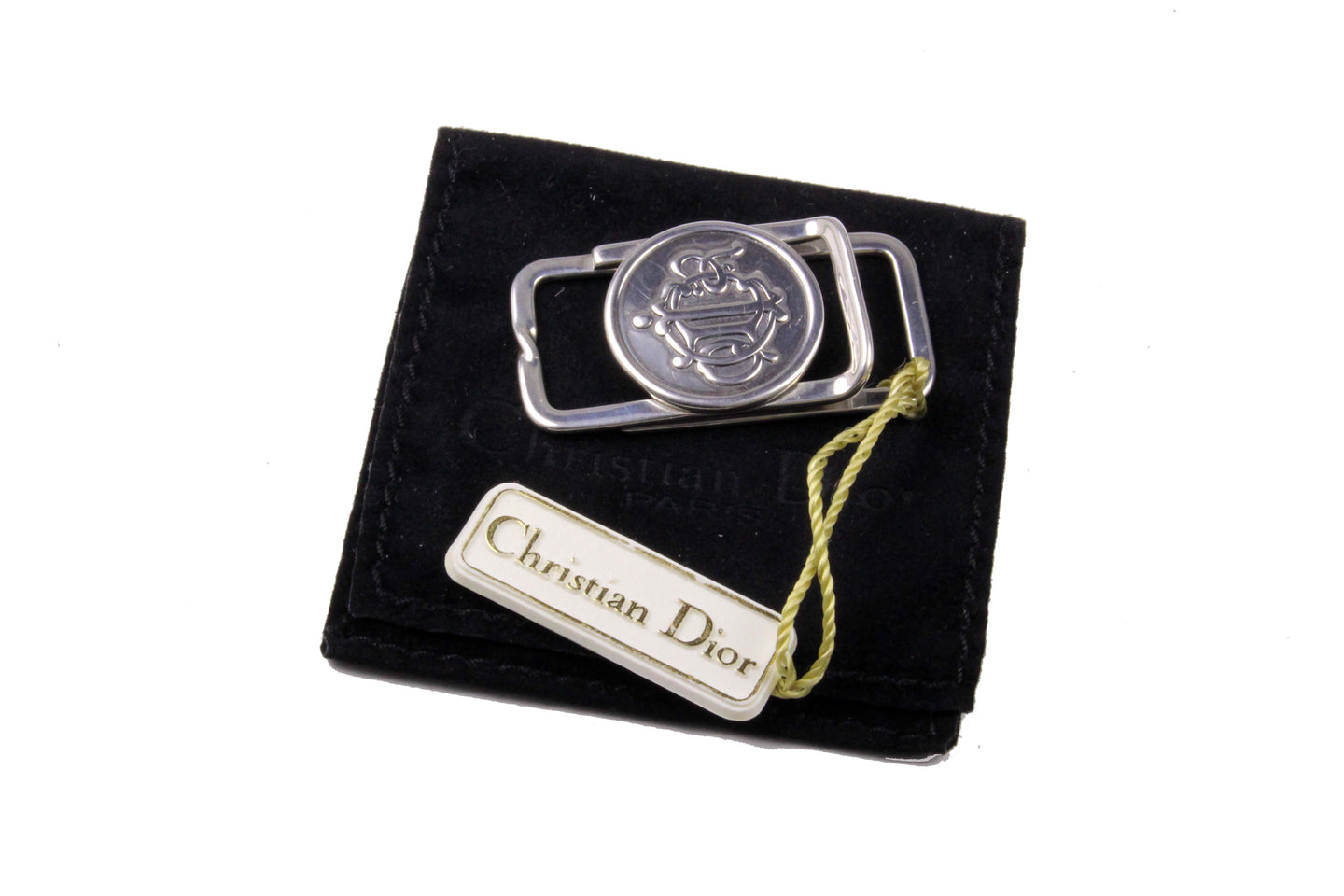 CHRISTIAN DIOR logo 925 sterling silver money clip