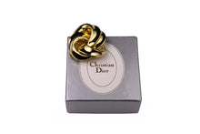 CHRISTIAN DIOR gold plated knot brooch
