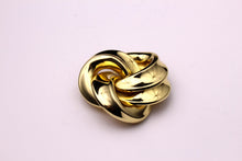 CHRISTIAN DIOR gold plated knot brooch