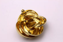 CHRISTIAN DIOR gold plated knot brooch