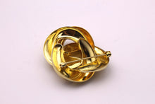 CHRISTIAN DIOR gold plated knot brooch