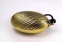 Golden egg clutch with wrist double tassel