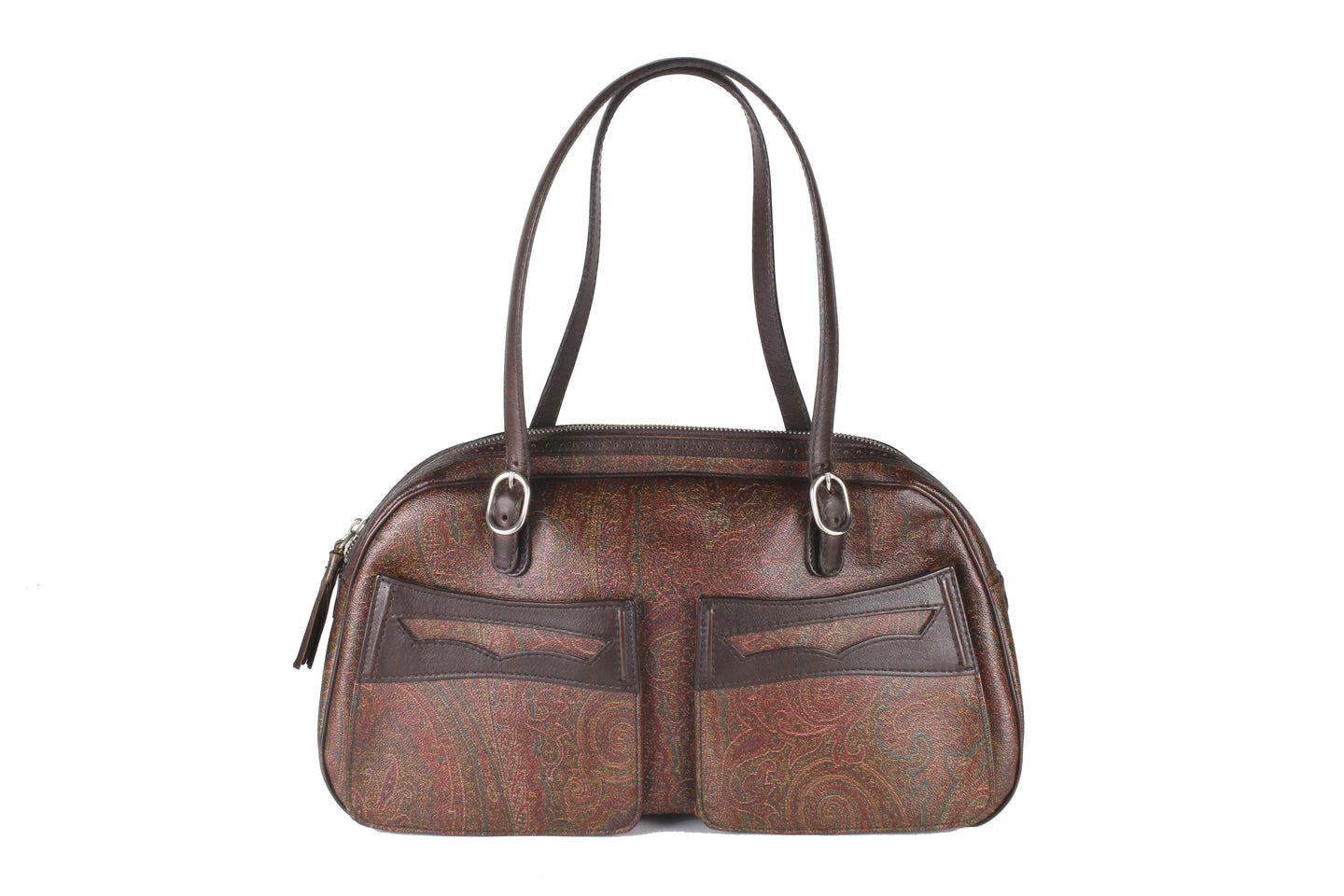 ETRO canvas Paisley two pockets bag