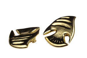 YVES SAINT LAURENT fish earrings