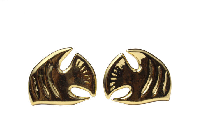 YVES SAINT LAURENT fish earrings